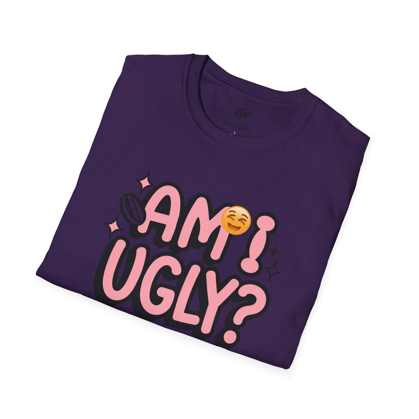 Am I Ugly Unisex Softstyle T-Shirt – Bold, Fun, and Thought-Provoking Tee