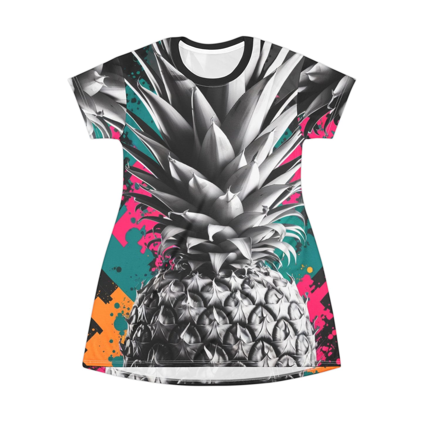 Pineapple T-Shirt Dress (AOP)